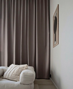 Flame retardant curtain Hawick brown