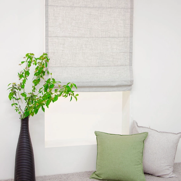 Lina pull-up curtain gray Hasta