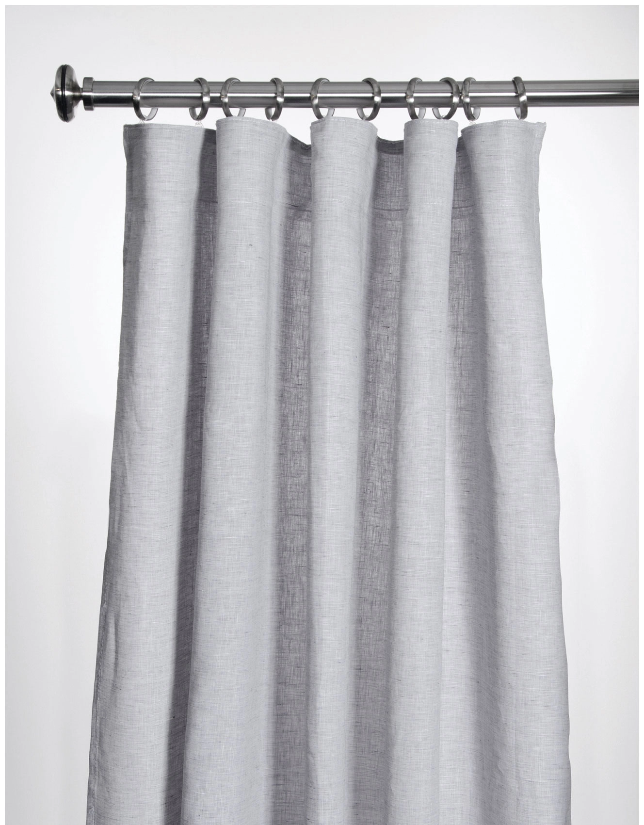 Curtain, LINNÉA, grey linen curtain