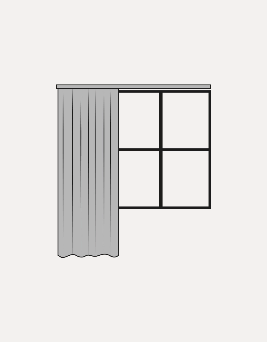 Upphängning gardin (exkl strykning)