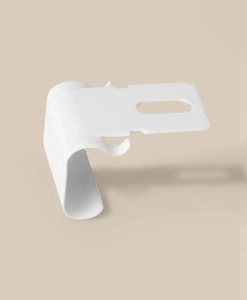 Fäste till C-skena, vit