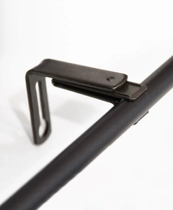 Stångfäste Clips, svart, 11/13 mm, Hasta