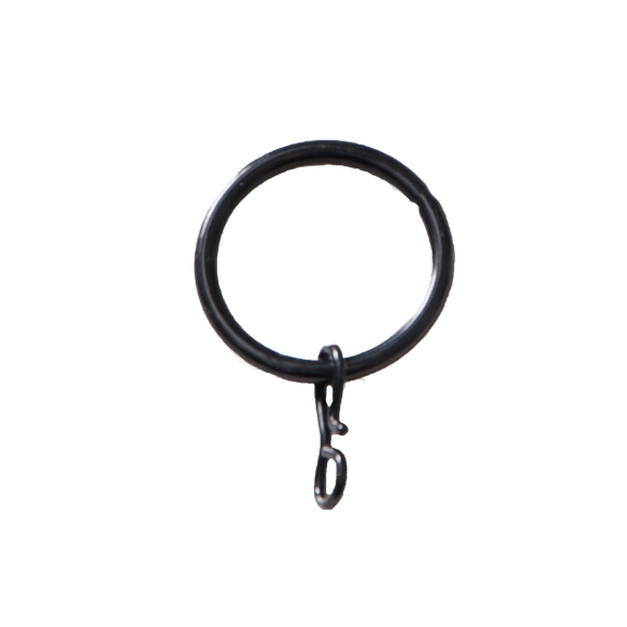 Curtain ring black Hasta