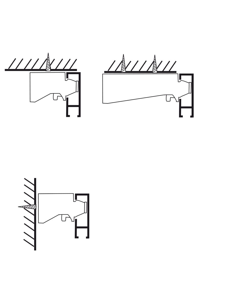 Bracket for Alex curtain rail Hasta