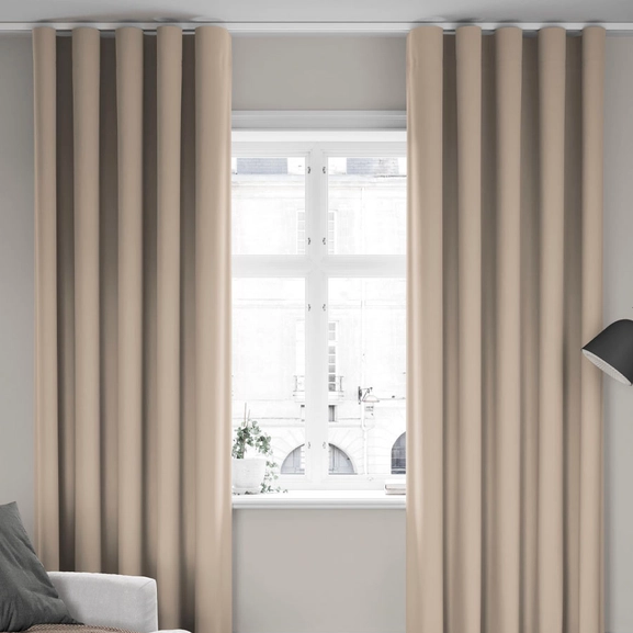 Curtain Dokie, beige, blackout