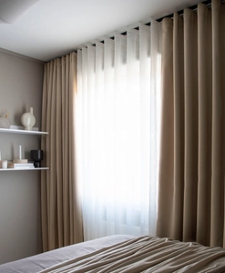 Made-to-measure curtain STILLA, beige