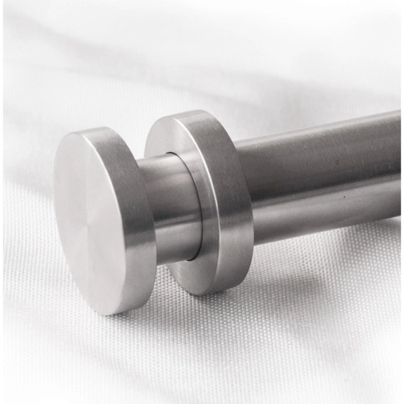 Infront curtain rod, stainless steel, 26/28 mm