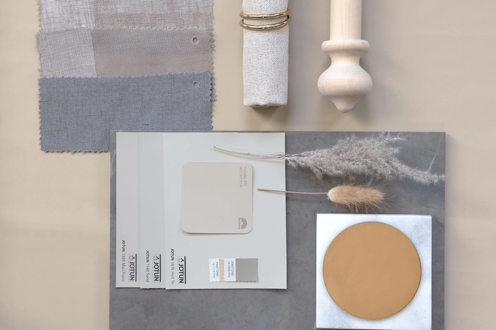 Flatlay gardintillbehör