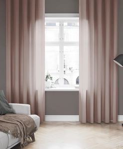 Made-to-measure curtain COOLA, shading curtain (80% blackout), brown/pink