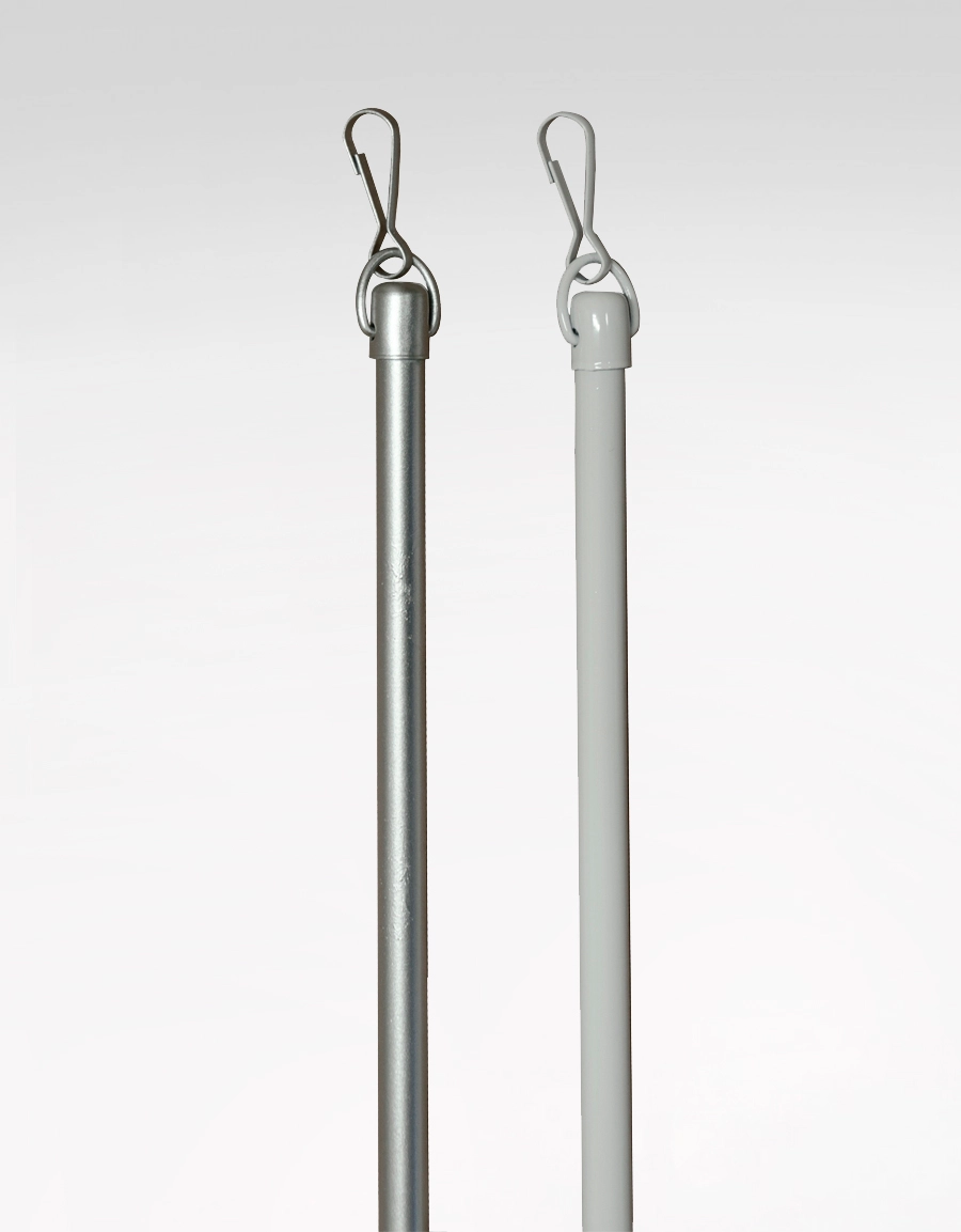 Dragstav för panelvagn Hasta, vit och silver