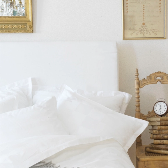 Sänggavel LECTUS SQUARE™ i vitt