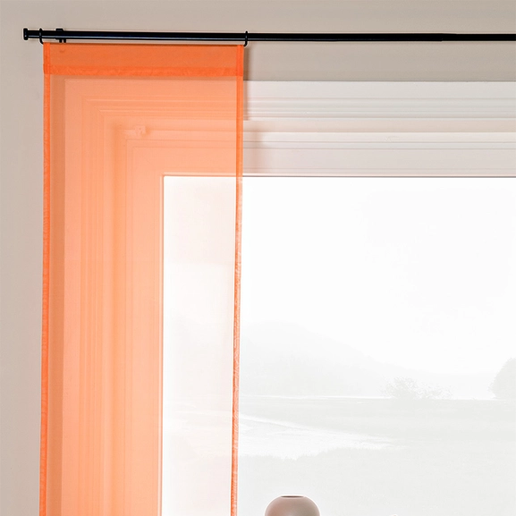 Orange transparent panelgardin