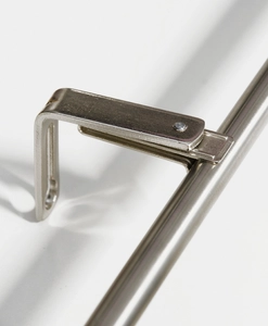 Stångfäste Clips, silver, 11/13 mm