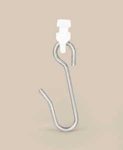 Gardinglid med metallkrok för duschdraperi