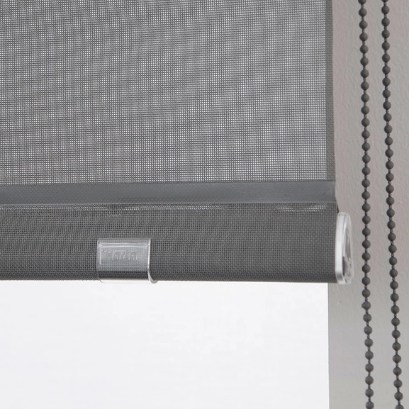 Screen Roller Blind Dark Gray bottom bar