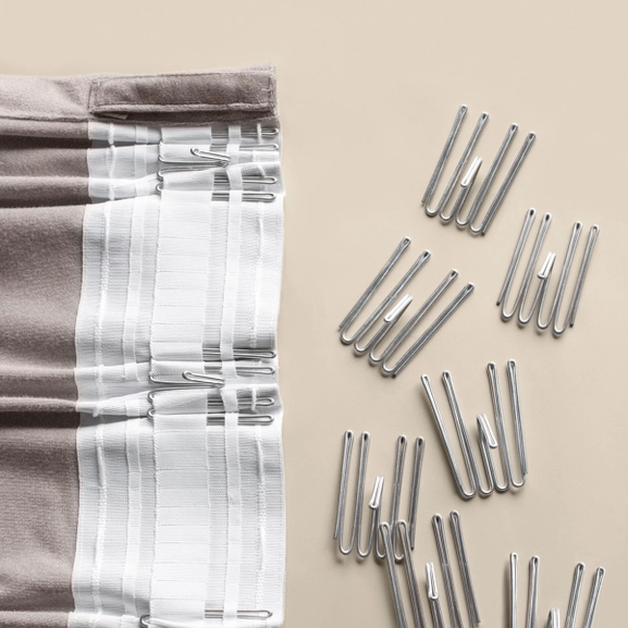 Gardinkrok 4-fingerkrok, låg fattning