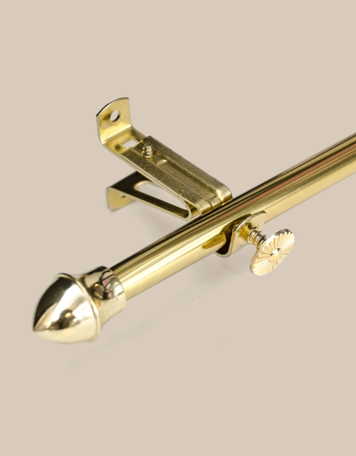 Caféstång, 12 mm, mässing, flera längder