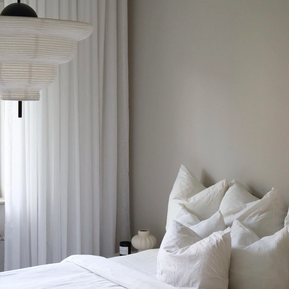 Curtain SKIMRA, white, extra long & wide