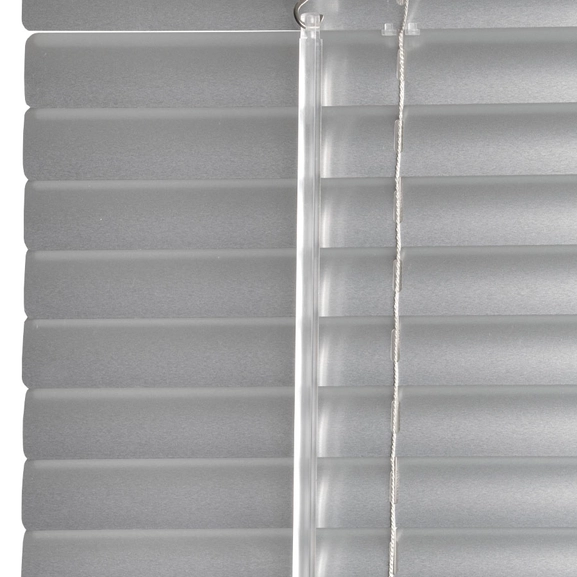 Venetian blind, Cordless, white and silver
