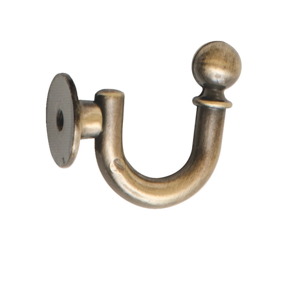 Tieback hook classic antique brass Hasta