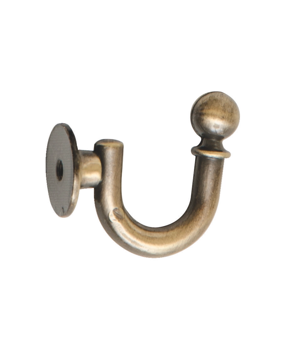 Tieback hook classic antique brass Hasta