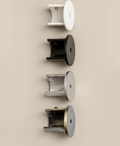 Nischfästen i flera färger till gardinstänger