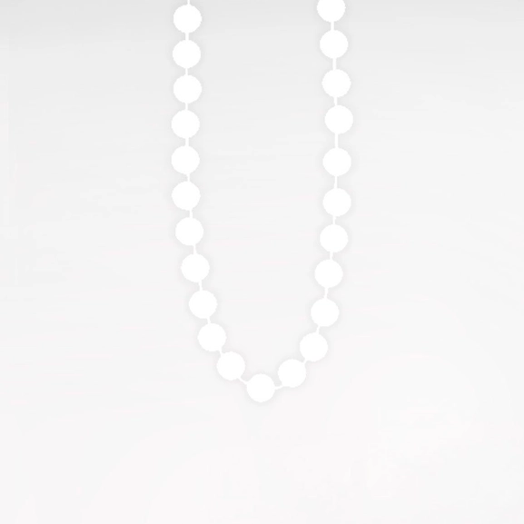 Ball-chain-loop, white