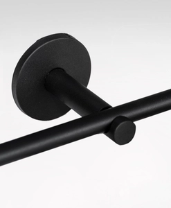 Väggfäste Point svart Hasta