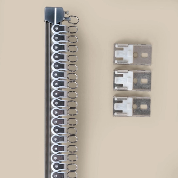 Gardinskena Bendable i varmsilver