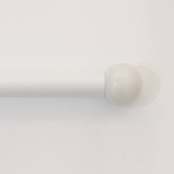 Luna curtain rod white Hasta