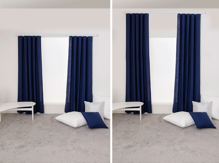 tips för att hänga gardiner