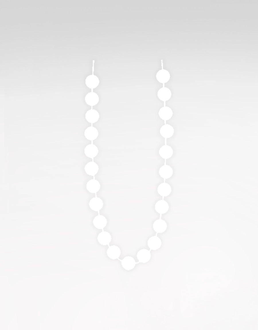 Ball-chain-loop, white