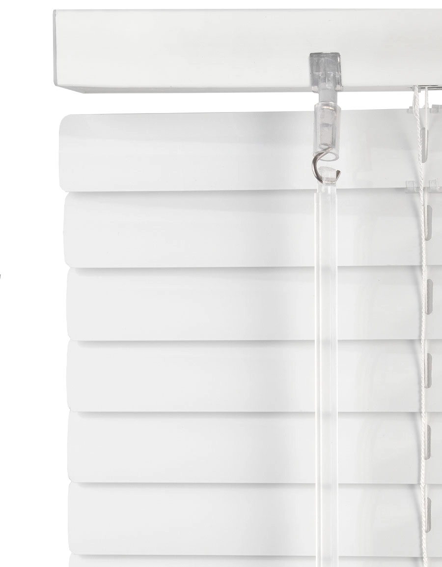 Persienn Cordless, vit och silver