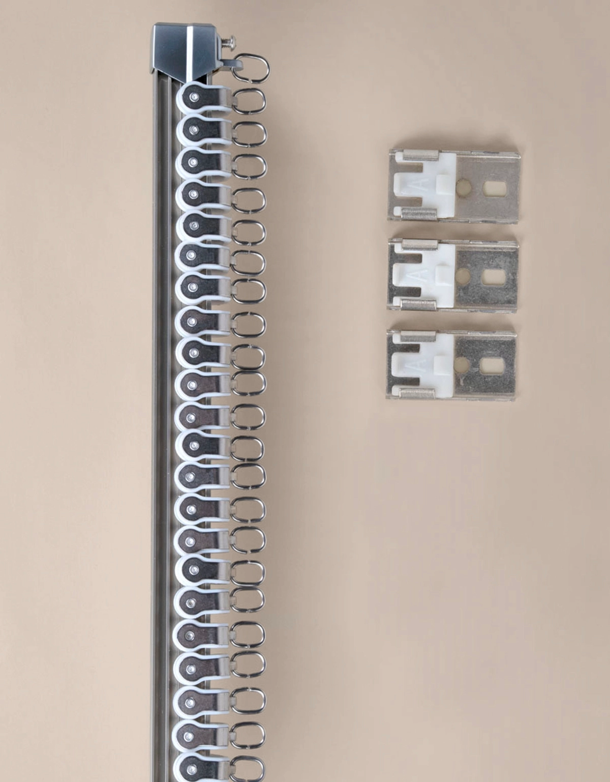 Gardinskena Bendable i varmsilver