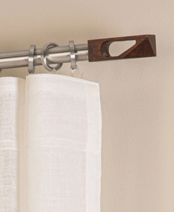 Ändknopp i kaffefärgat trä