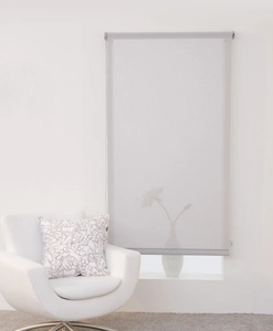 Screen roller blind light gray