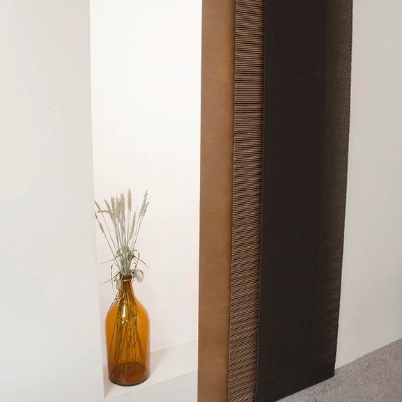 Panelgardin Topaz, brun, Hasta