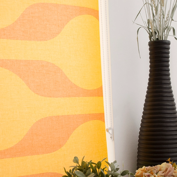 Rullgardin gul, måttillverkad, Hasta