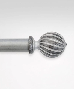 Ändknopp Carl Silver 35 mm