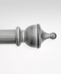 Ändknopp Ludwig Silver 50 mm