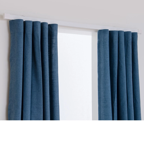 Cabin made-to-measure curtain rail white Hasta