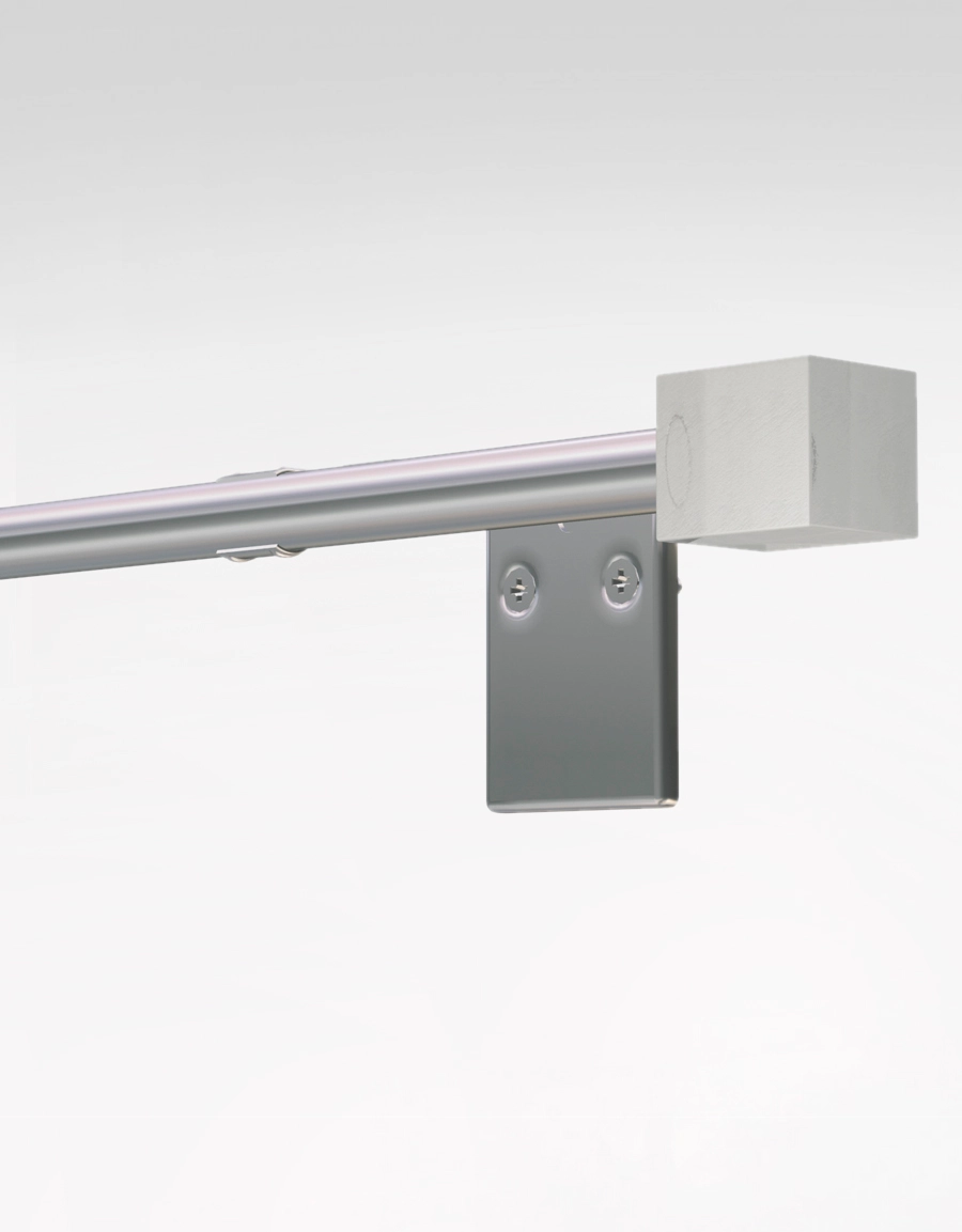 Mini Bloque curtain rod, 11/13 mm, adjustable length 130-240 cm