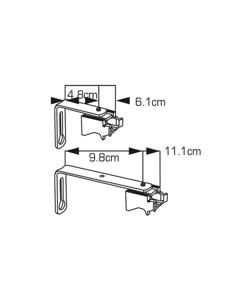 angle bracket for Alex curtain rail Hasta