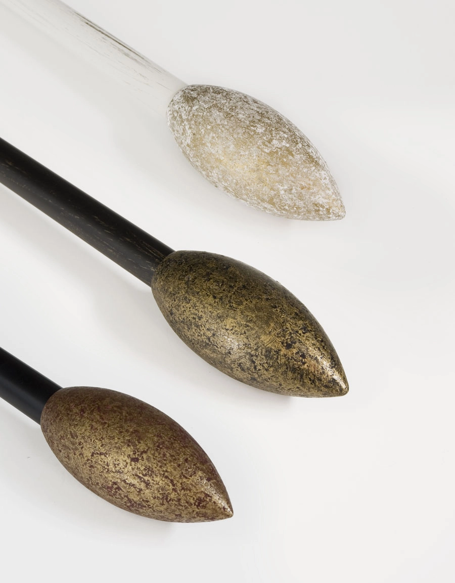 Ändknopp trä, flera färger, Hasta