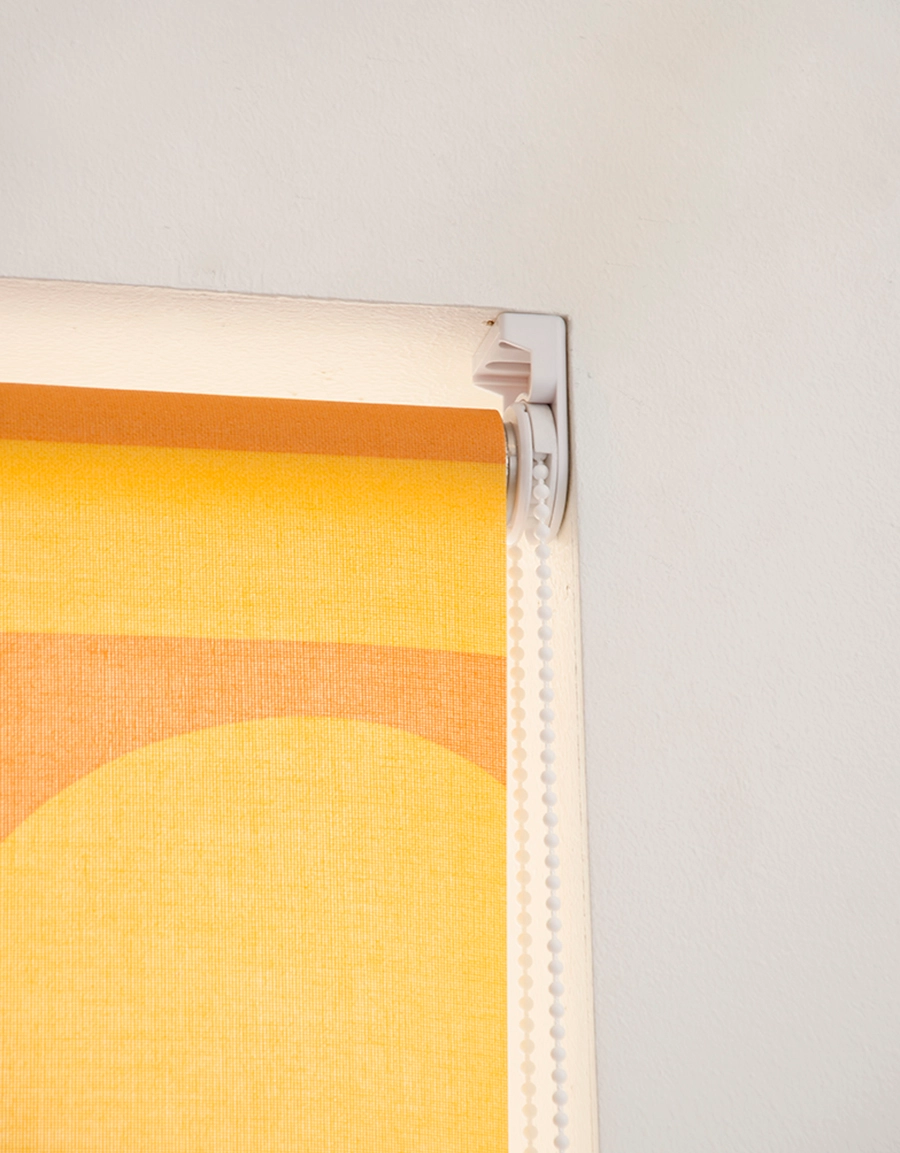 Rullgardin gul, måttillverkad, Hasta