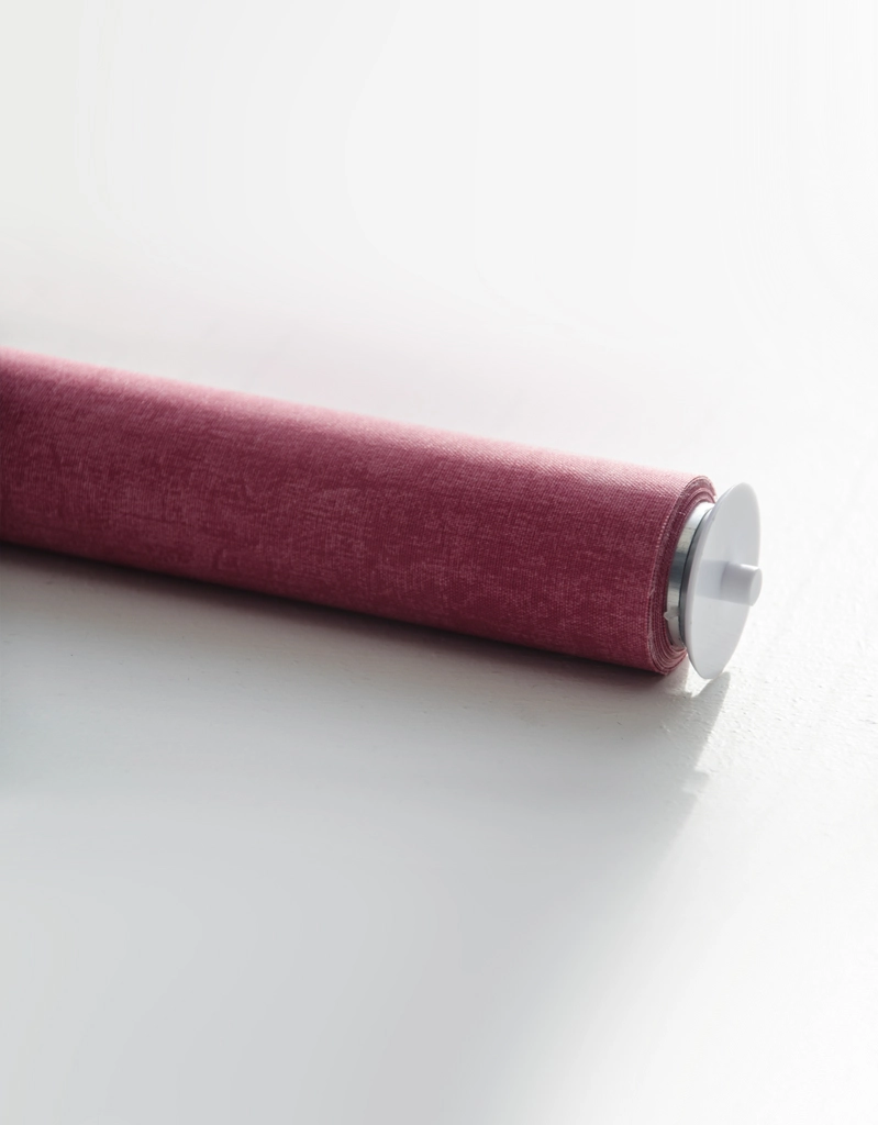 Rullgardin dimout rosa måttillverkad hasta