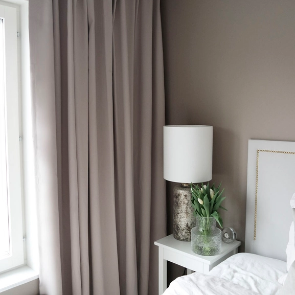 Made-to-measure hotel curtain DOKIE, blackout 95%, beige