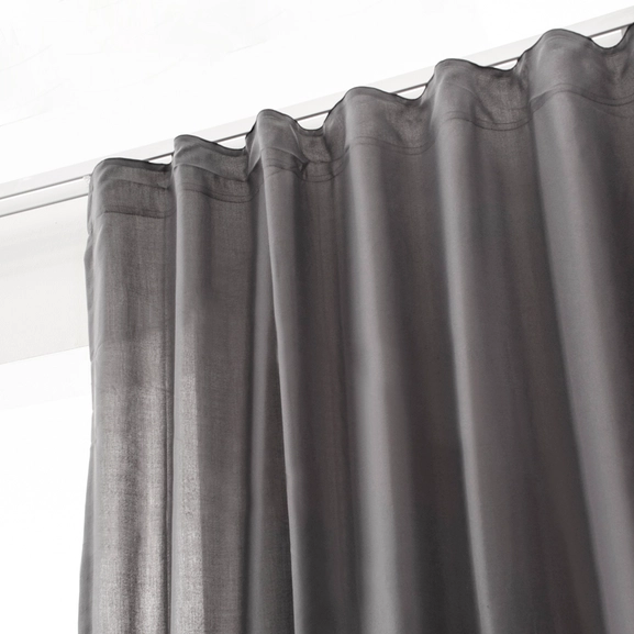 Leo Curtain Gray transparent Hasta