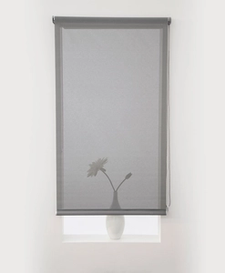 Screen roller blind dark gray