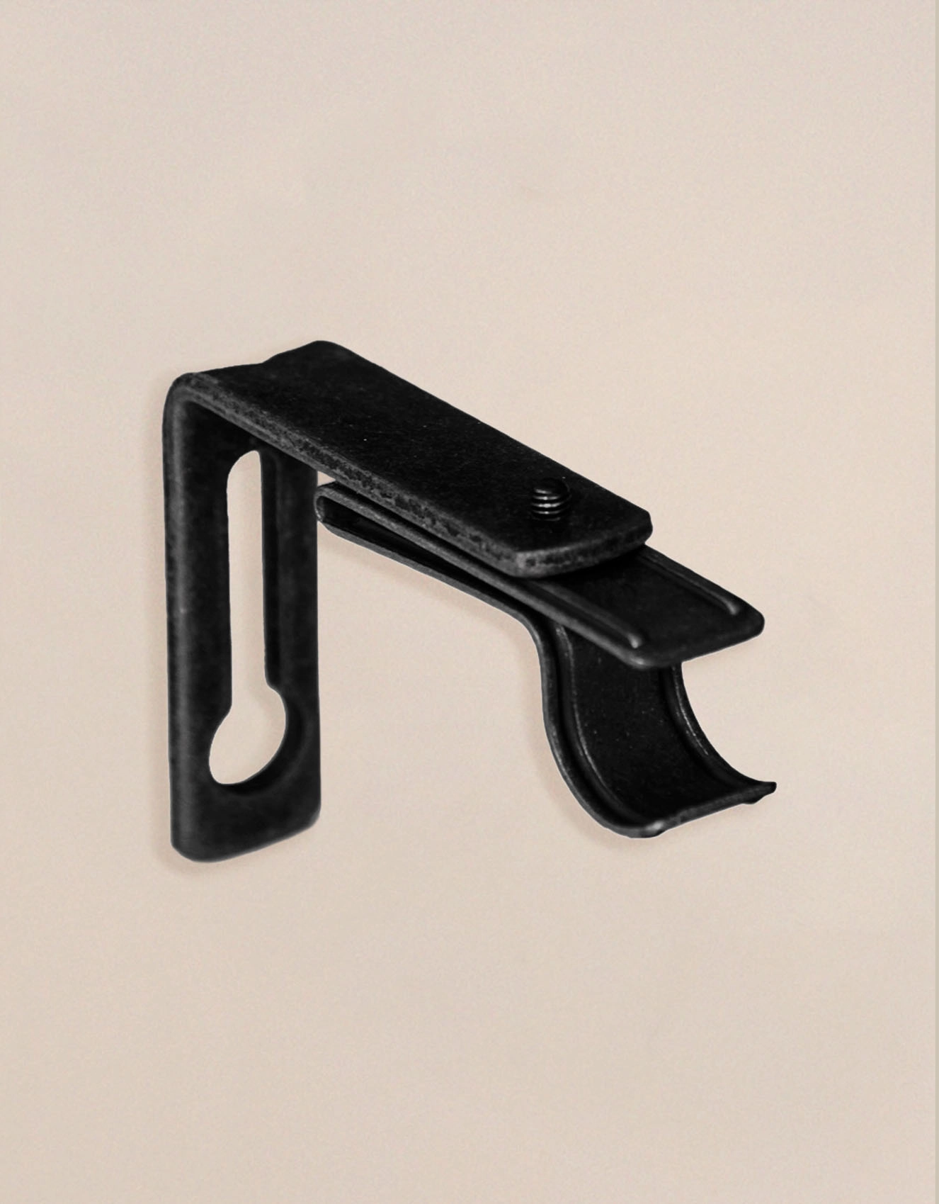 Väggfäste Clips, svart